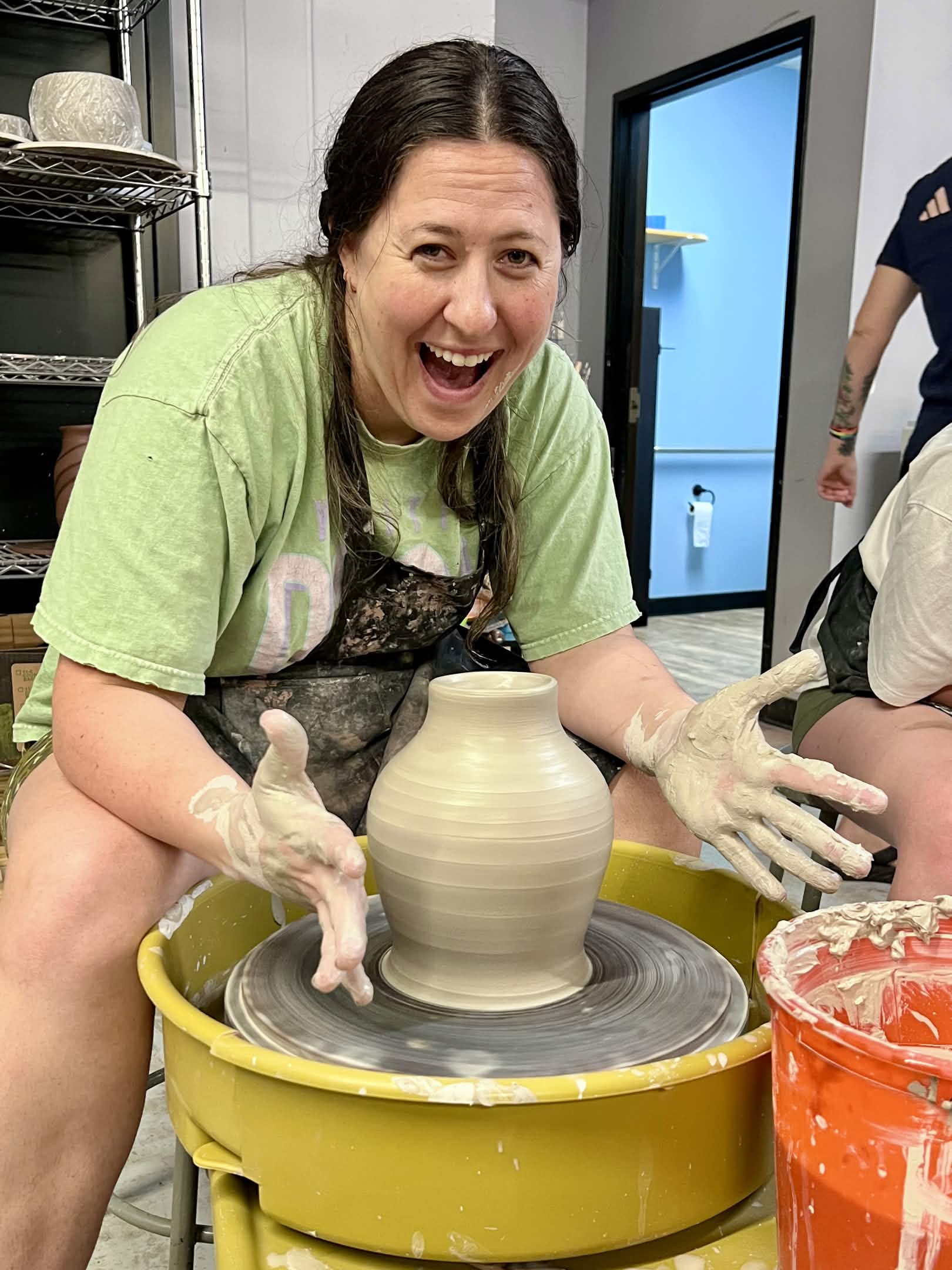 The joy of wheel throwing